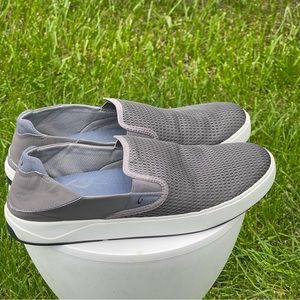 Olukai Lae'ahi Shoes Mens 13 Gray Pavement Slip On Casual Comfort Sneakers